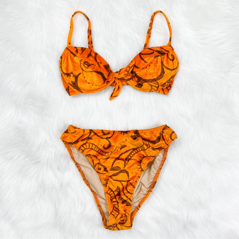 Orange bikini set